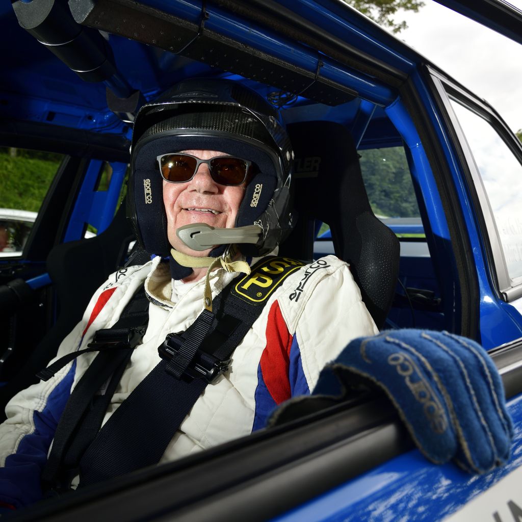 Tidligere topkører Per G. Hansen fra Ringsted udstiller både en Porsche og en Lancia lørdag ved Oresund Rally i Sorø
(Foto: Michael Eisenberg)